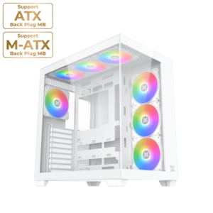 XIGMATEK Aqua V Air Arctic White ATX Mid-Tower Case