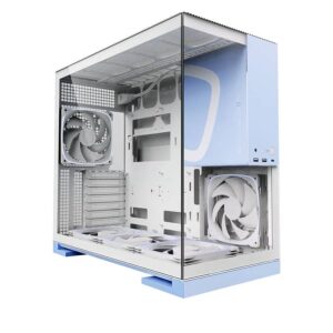 GEOMETRIC FUTURE M5 MID TOWER WHITE/BLUE CASE GEO-M5F-WB