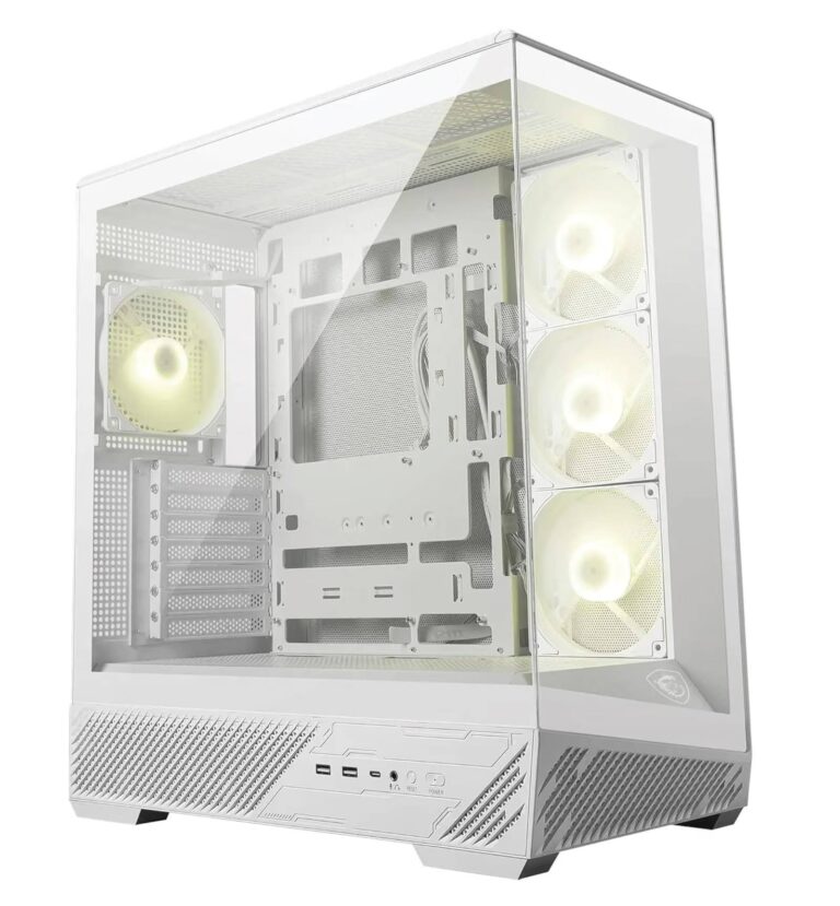MSI PANO 130R PZ White Mid-Tower Gaming Case