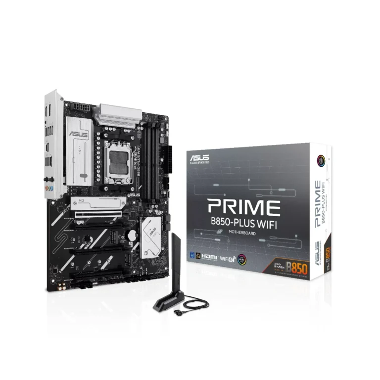 ASUS PRIME B850-PLUS WIFI AM5 DDR5 PCIe 5.0 ATX Motherboard – 90MB1L80-M0EAY0