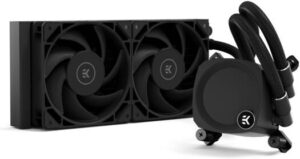 EKWB EK-Nucleus AIO CR240 Dark Liquid CPU Cooler, 240mm Radiator