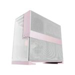 GEOMETRIC FUTURE M5 MID TOWER WHITE/PINK CASE GEO-M5F-WPK Image-1