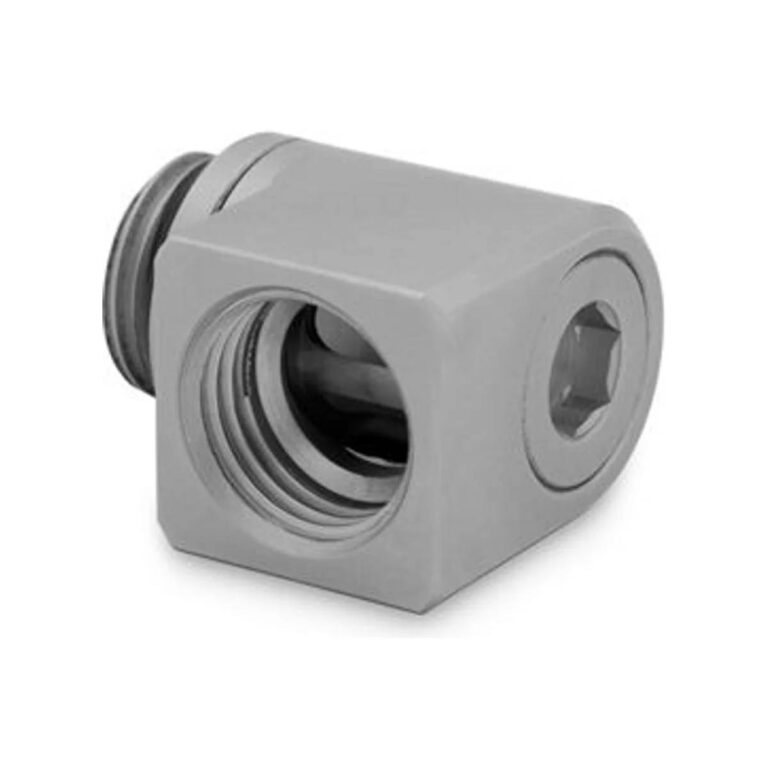 EKWB EK-Quantum Torque Micro Rotary 90° - Satin Titanium Fitting image-3