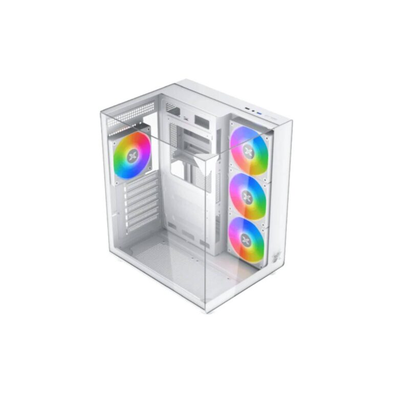Xigmatek Aqua Compact Tempered Glass ATX Case - Arctic image-1