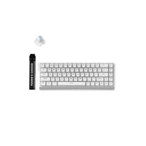 MCHOSE Ace68-15 White Ice Blue Magnetic Switch