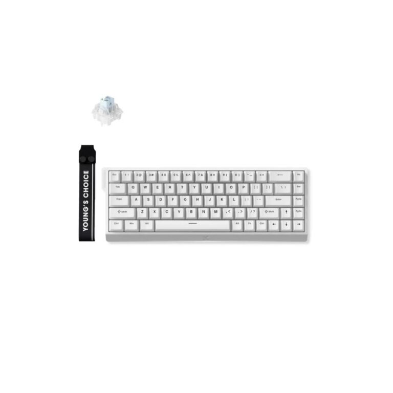 MCHOSE Ace68-15 White Ice Blue Magnetic Switch