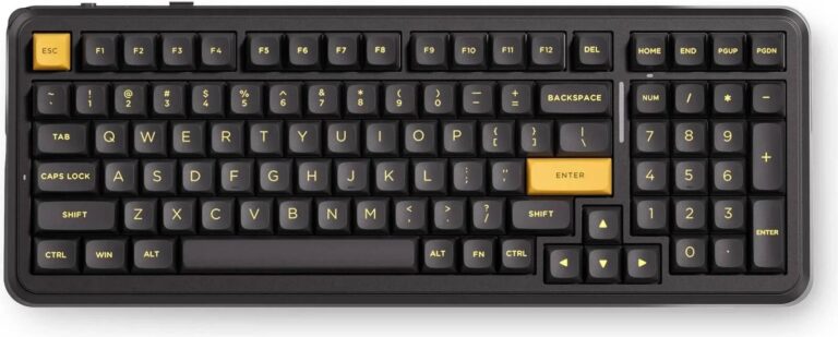 MCHOSE HW-K99V3-7 BLACK GOLD ICY CREAMSICLE SWITCH MECHANICAL KEYBOARD Image-6