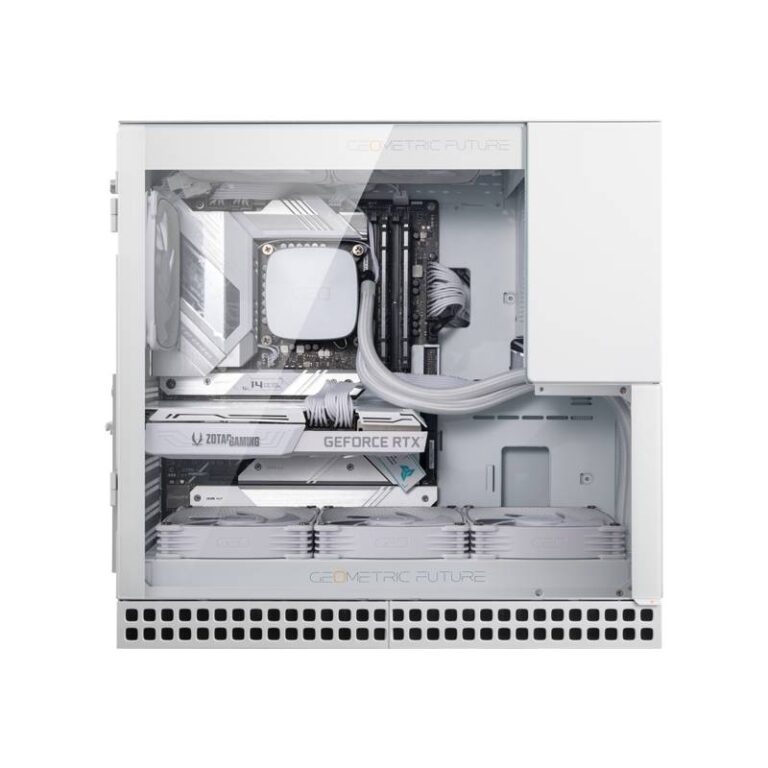 GEOMETRIC FUTURE M4 KING ARTHUR MID TOWER CASE WHITE GEO-M4-KAW Image-1