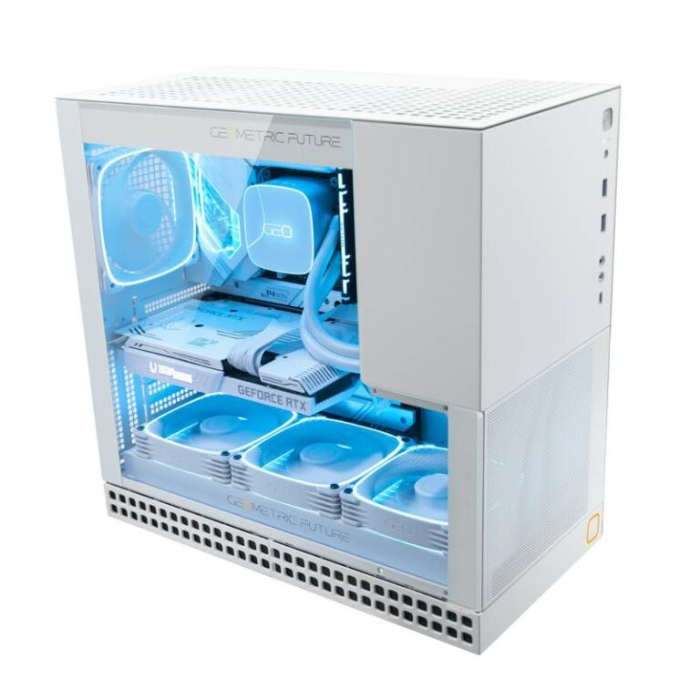 GEOMETRIC FUTURE M4 KING ARTHUR MID TOWER CASE WHITE GEO-M4-KAW Image-4