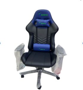 XANDER X-MAX Gaming Chair (Black & Blue, 2D Armrests, Butterfly Mechanism, Class 4 Gas Lift, Headrest & Lumbar Pillow) | XTX0764